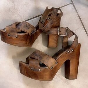 Brown Platform Sandals